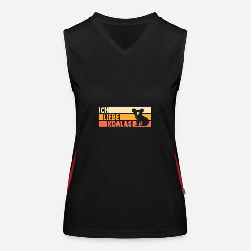 Koalabär Koala Funktionelles Kontrast-Tank Top für Frauen