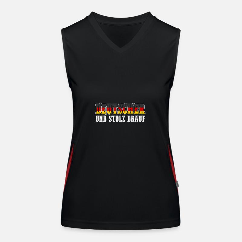 German German Germany Women's Functional Contrast Tank Top
