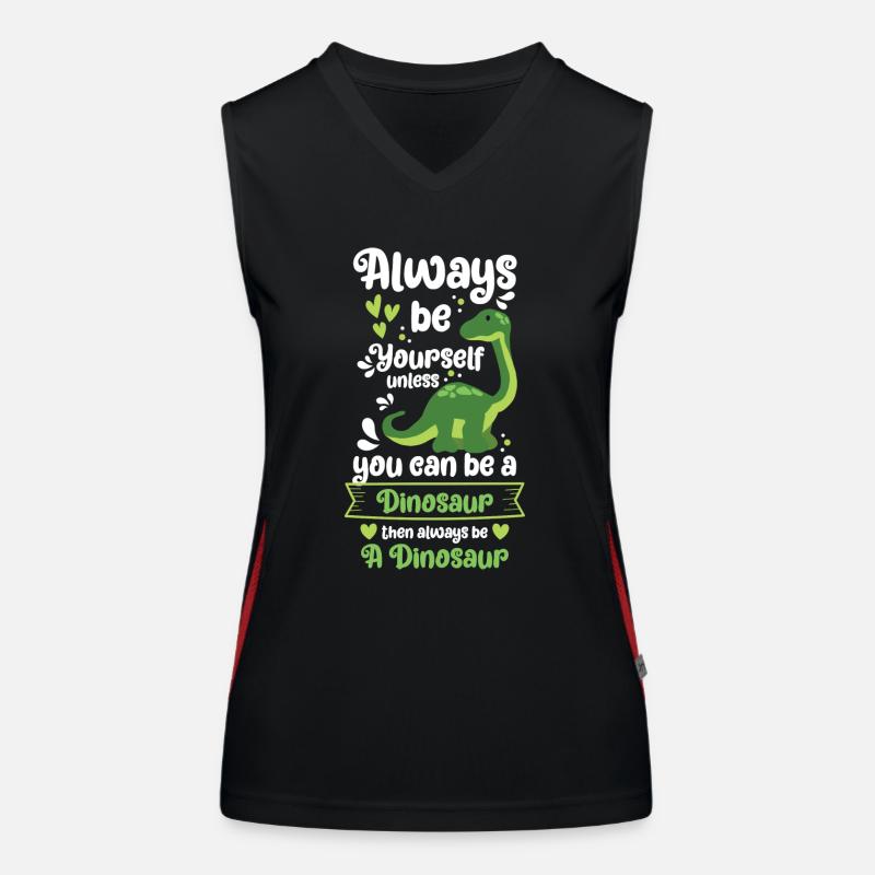 Urzeit Stegosaurus Rex Raptor Funktionelles Kontrast-Tank Top für Frauen