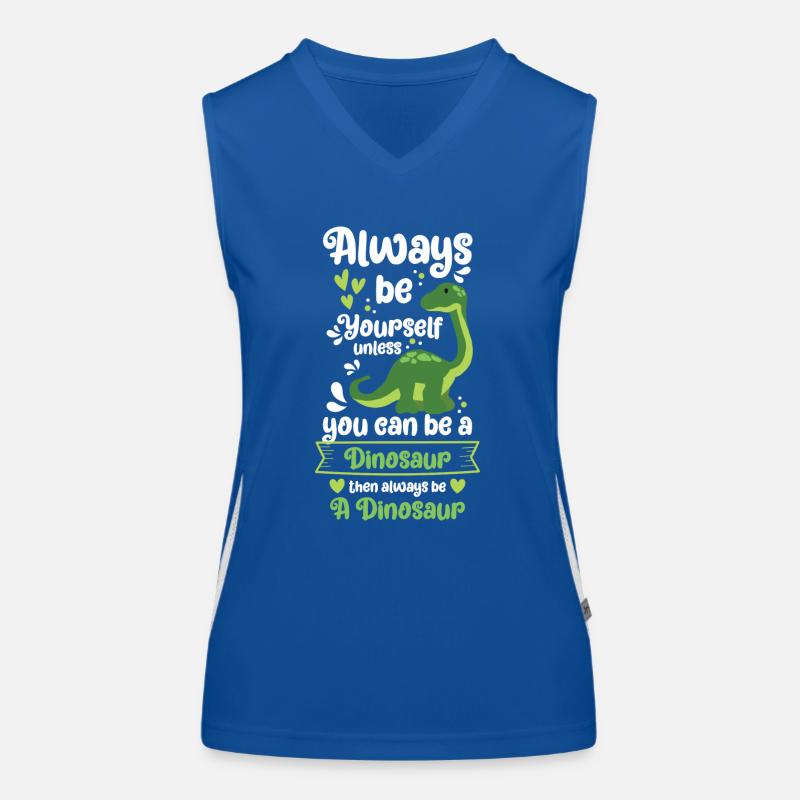 Prehistoric Stegosaurus Rex Raptor Women's Functional Contrast Tank Top