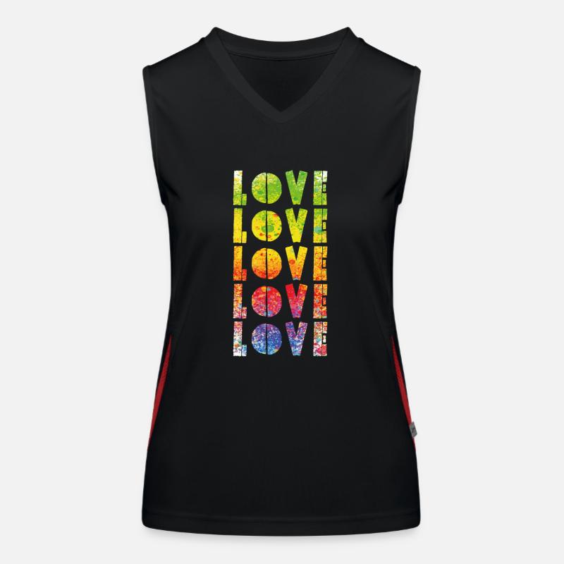 AMOUR Débardeur respirant contrasté Femme