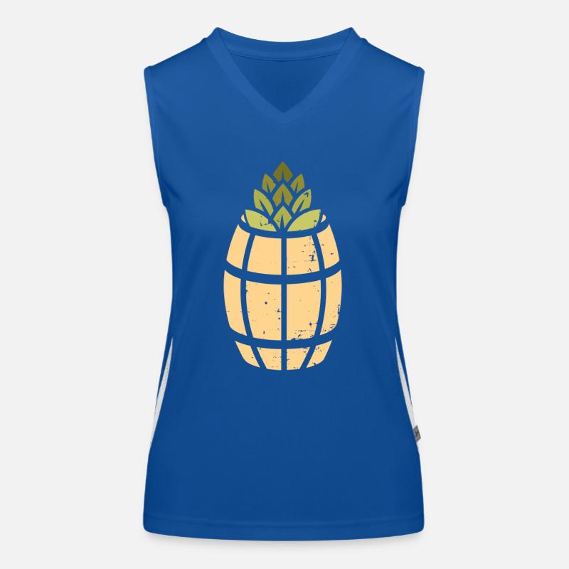 Ananas Logo Funktionelles Kontrast-Tank Top für Frauen
