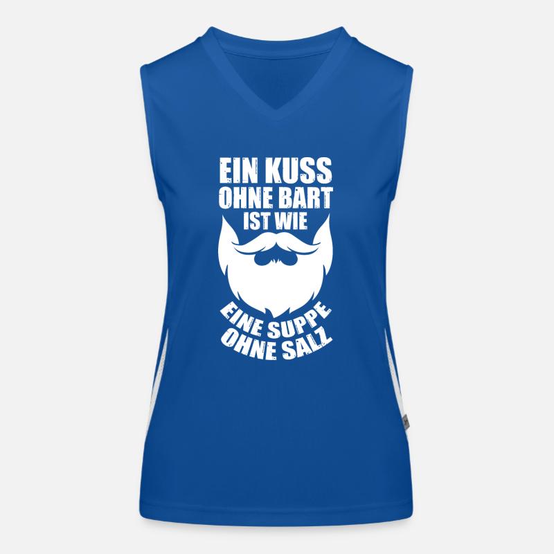 Bärtig Bartträger Schnurrbart Bart Funktionelles Kontrast-Tank Top für Frauen