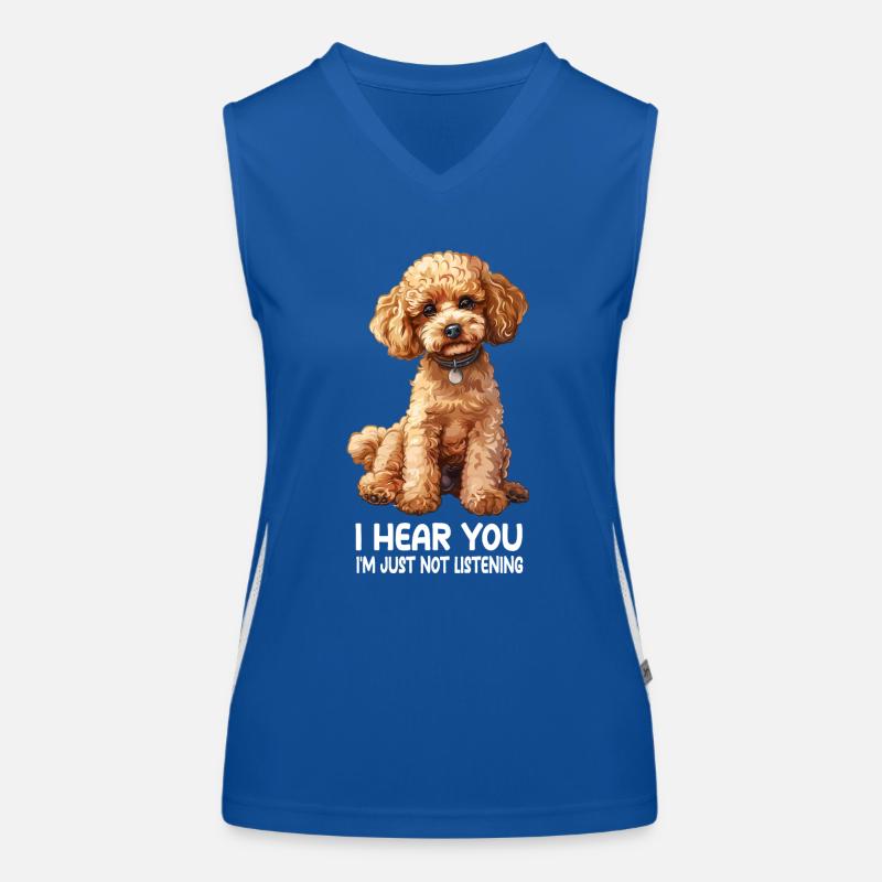 Pudel Funktionelles Kontrast-Tank Top für Frauen