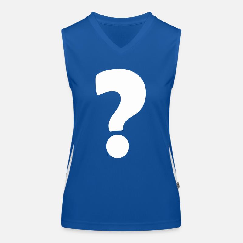 Question mark 1 Women's Functional Contrast Tank Top