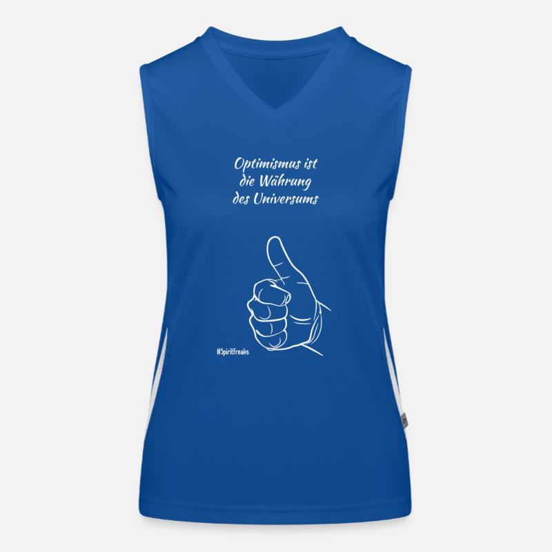 Optimismus - hell Funktionelles Kontrast-Tank Top für Frauen