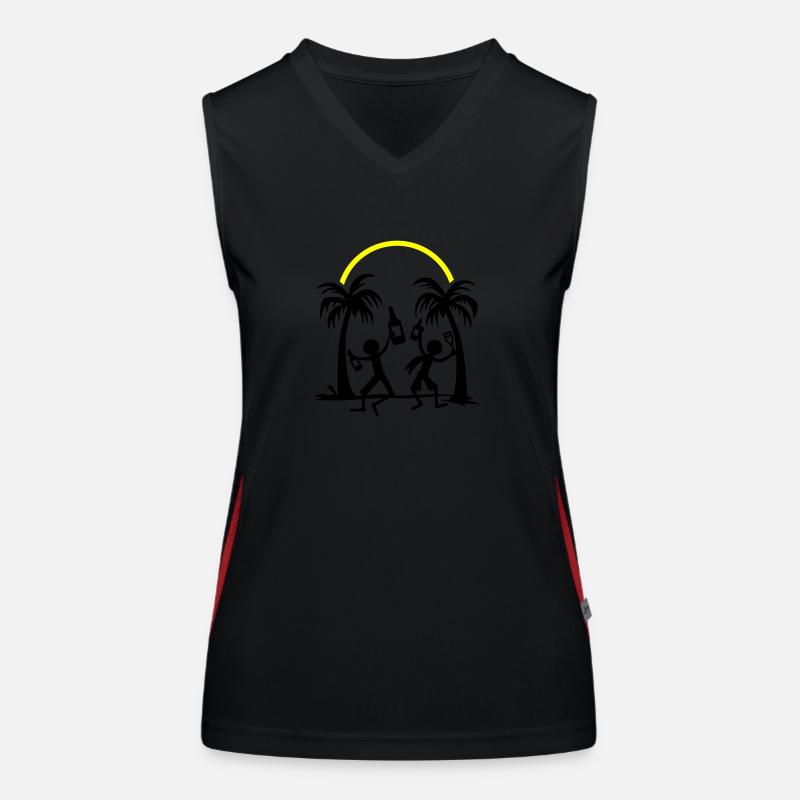 Party Strand Urlaub Funktionelles Kontrast-Tank Top für Frauen
