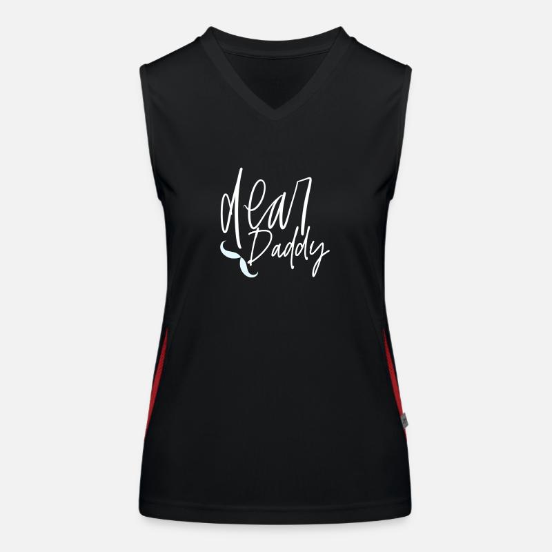 Dear daddy Funktionelles Kontrast-Tank Top für Frauen