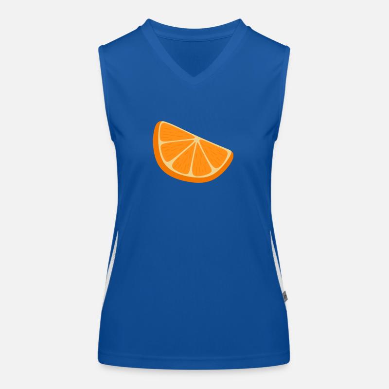 Orangenscheibe Funktionelles Kontrast-Tank Top für Frauen
