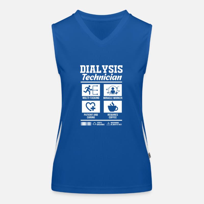 Dialyse-Techniker Funktionelles Kontrast-Tank Top für Frauen