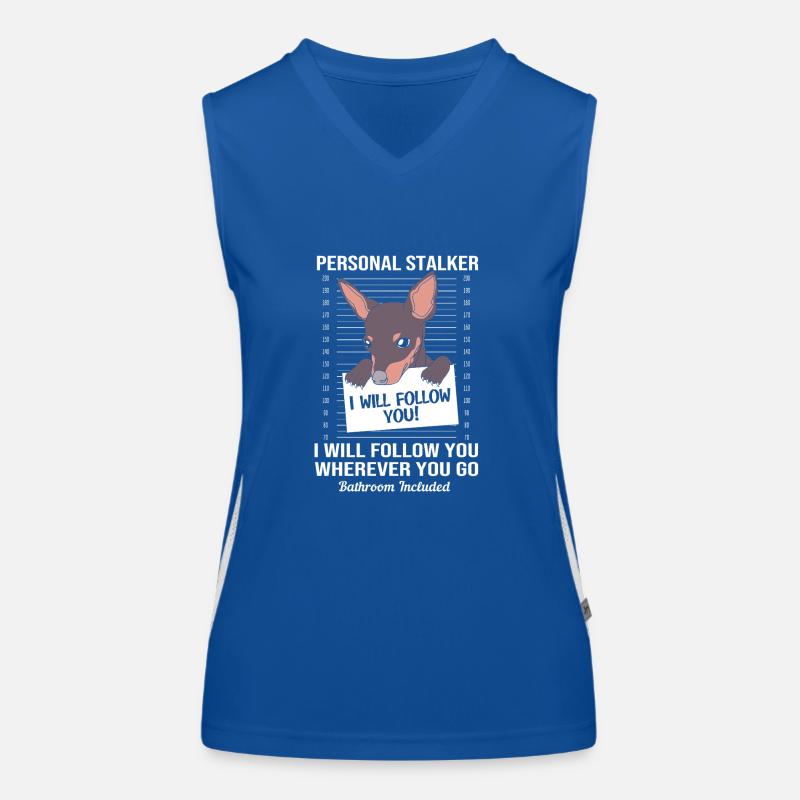 Miniature Pinscher Women's Functional Contrast Tank Top