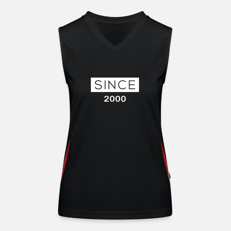 Since - 2000 Funktionelles Kontrast-Tank Top für Frauen