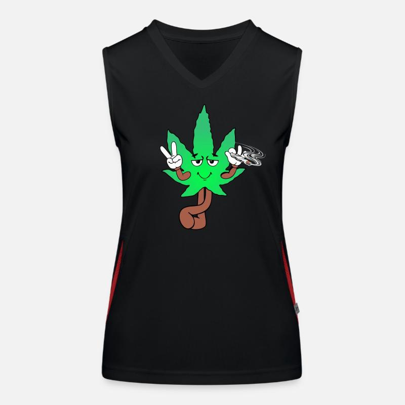 Der Bloom - Weed Cannabis Stoned Hanf Marihuana Funktionelles Kontrast-Tank Top für Frauen