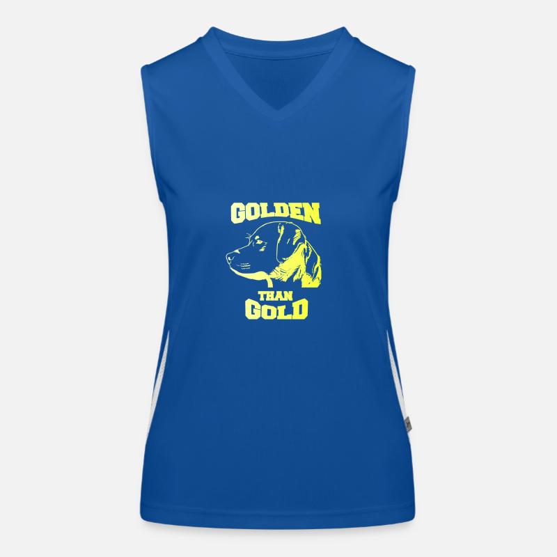 Doré que l’or Débardeur respirant contrasté Femme