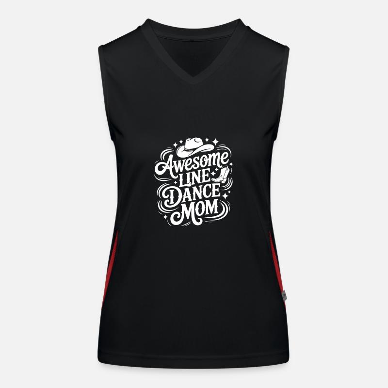 Linedance Mom Wunderbare Line Dance Mama Funktionelles Kontrast-Tank Top für Frauen