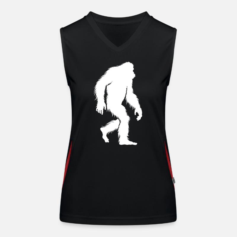 Yeti - Bigfoot - Legend - Mythical Creatures Women's Functional Contrast Tank Top