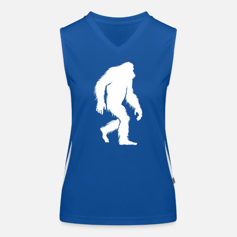 Yeti - Bigfoot - Legend - Mythical Creatures Women's Functional Contrast Tank Top