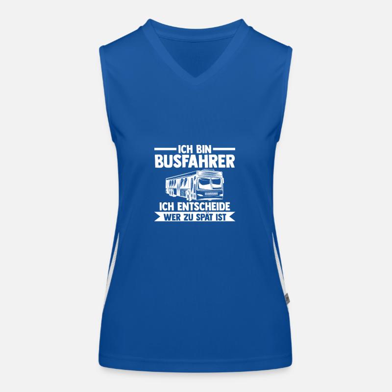 Bus Busfahrer Funktionelles Kontrast-Tank Top für Frauen