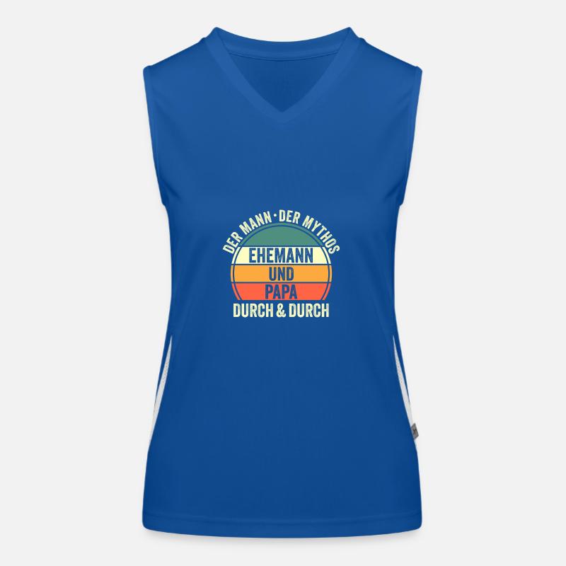 Ehemann Vater Papa Funktionelles Kontrast-Tank Top für Frauen