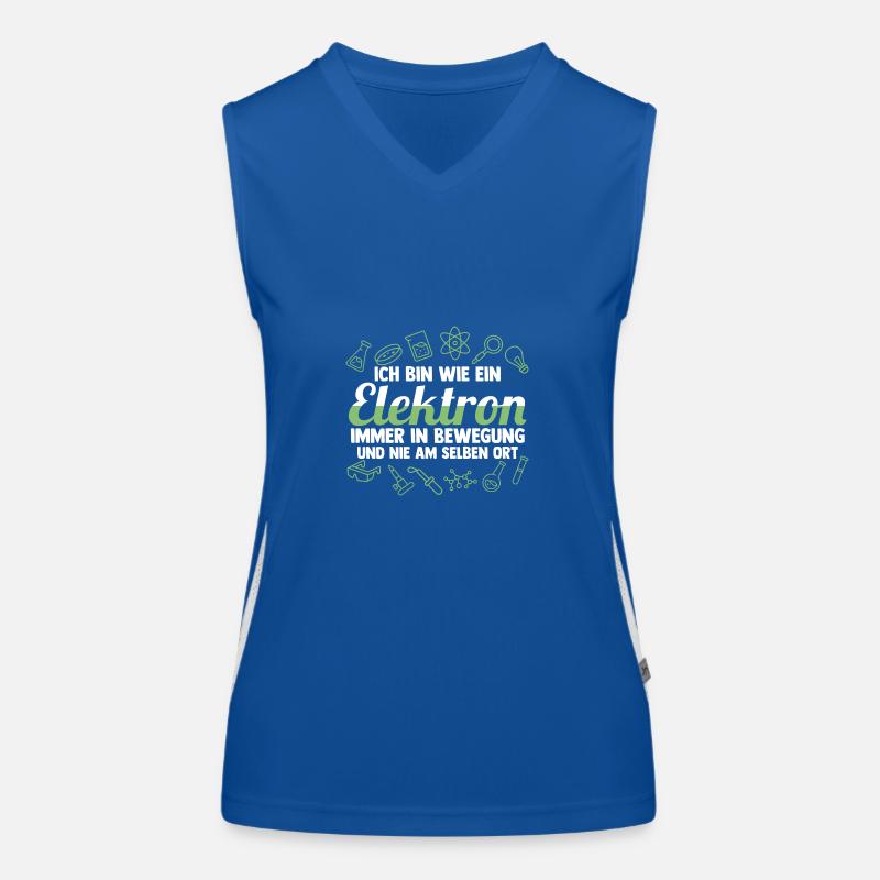 Chemist Science Physics Chemistry Women's Functional Contrast Tank Top