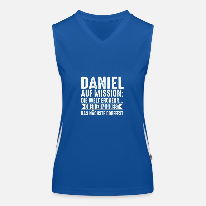 First name Daniel Women's Functional Contrast Tank Top