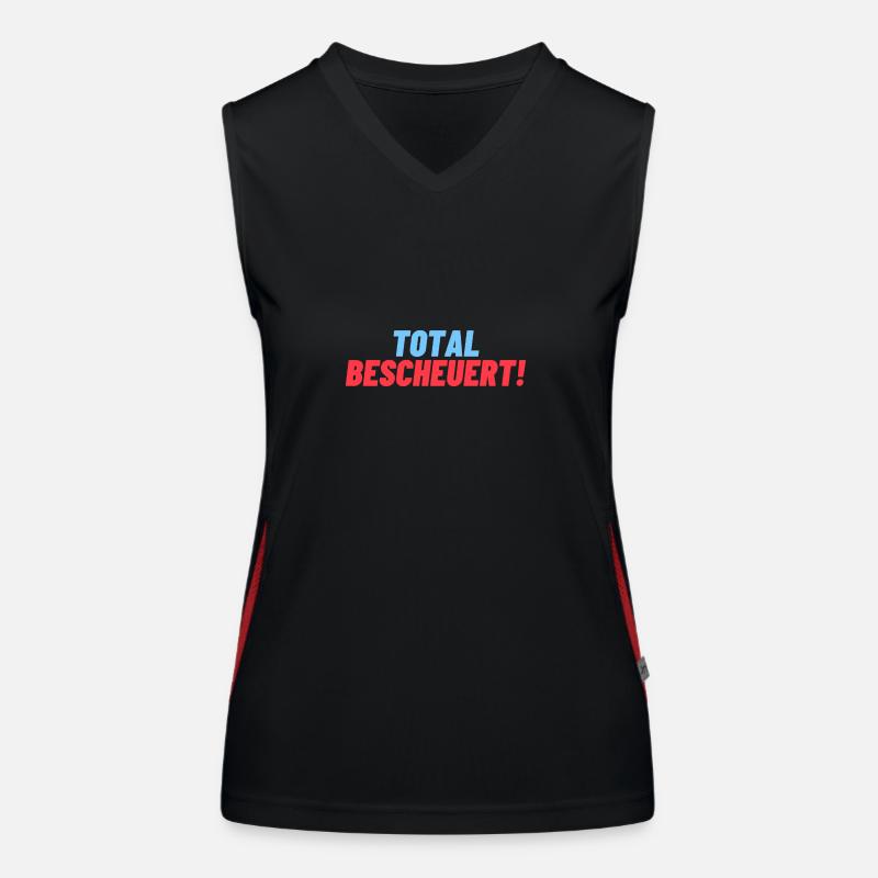 total Bescheuert Funktionelles Kontrast-Tank Top für Frauen