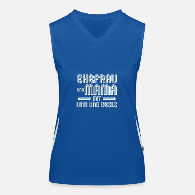 Ehefrau Mutter Mama Funktionelles Kontrast-Tank Top für Frauen