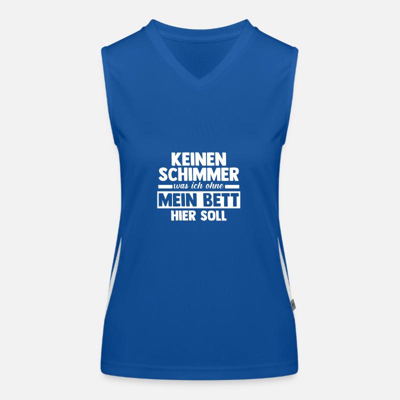 Late riser Shlafen lazy Women's Functional Contrast Tank Top