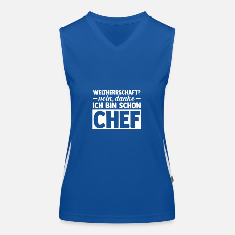 Teamleiter Chef Abschied Funktionelles Kontrast-Tank Top für Frauen