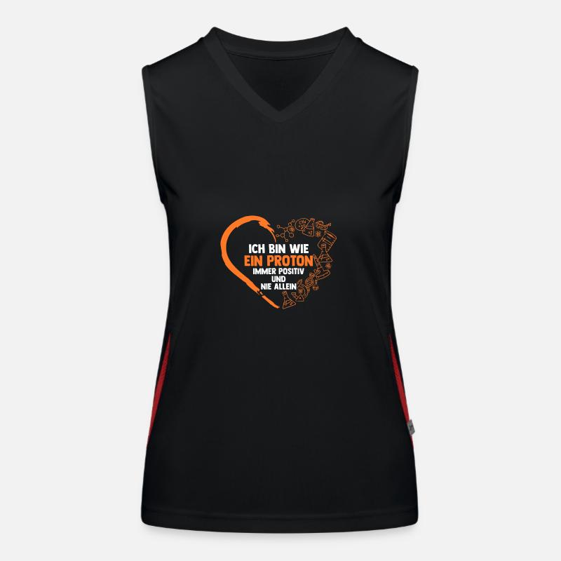 Chemist Science Physics Chemistry Women's Functional Contrast Tank Top
