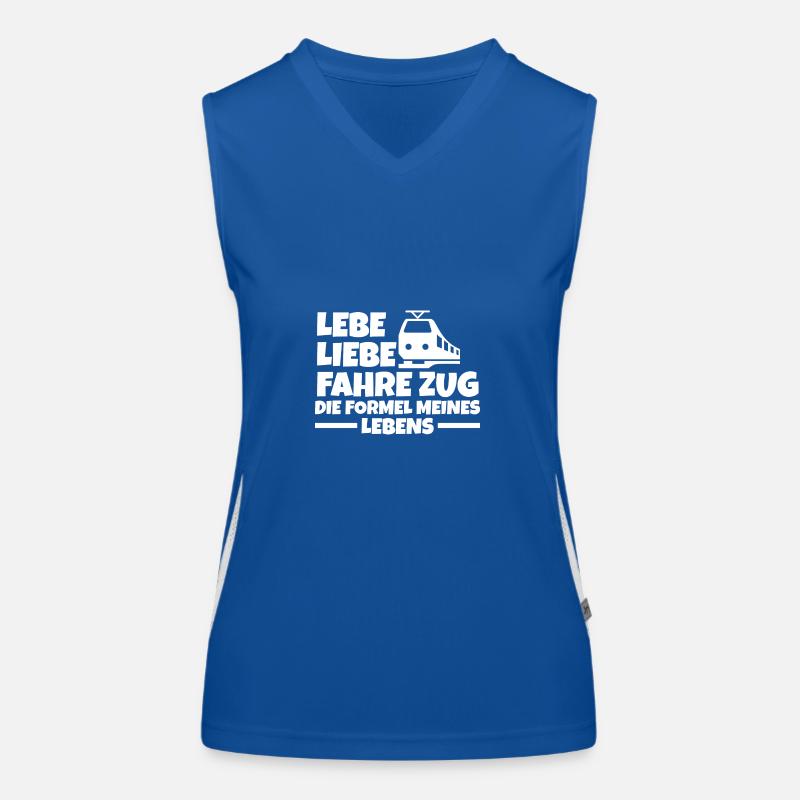 Modelleisenbahn Modellzug Zug Eisenbahner Eisenbah Funktionelles Kontrast-Tank Top für Frauen