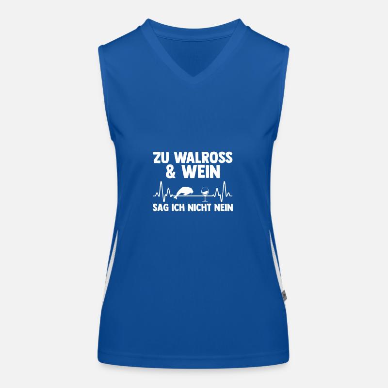 Walross Funktionelles Kontrast-Tank Top für Frauen