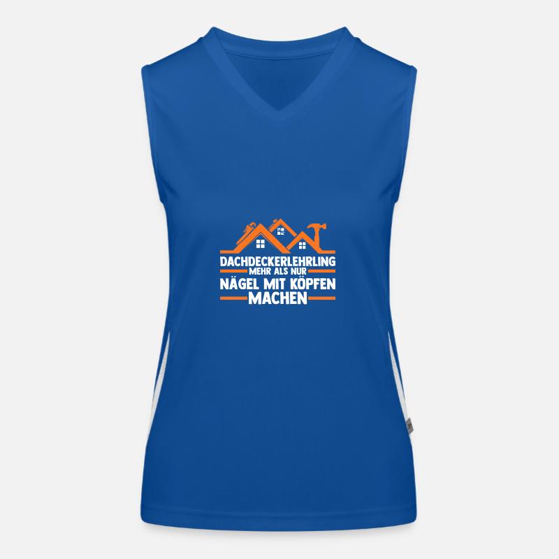 Roofing training apprentice Auzbi roofer Women's Functional Contrast Tank Top