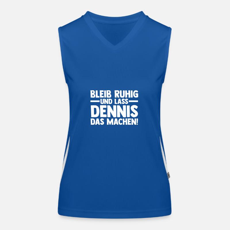 First name Dennis Women's Functional Contrast Tank Top