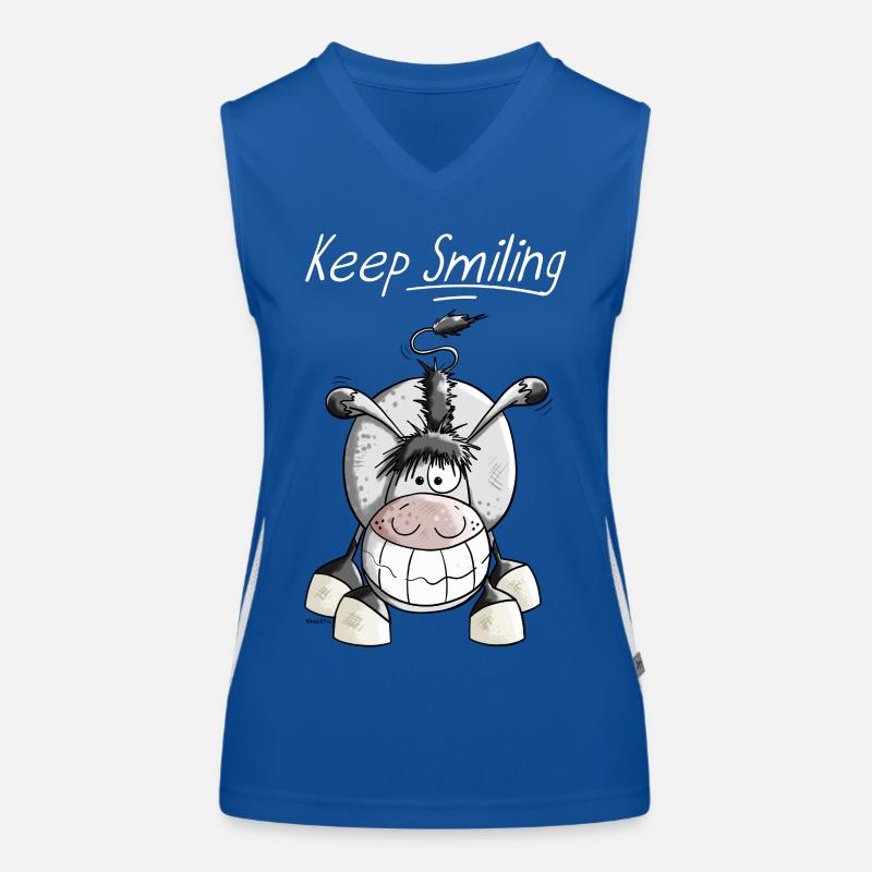 Keep Smiling Âne Débardeur respirant contrasté Femme