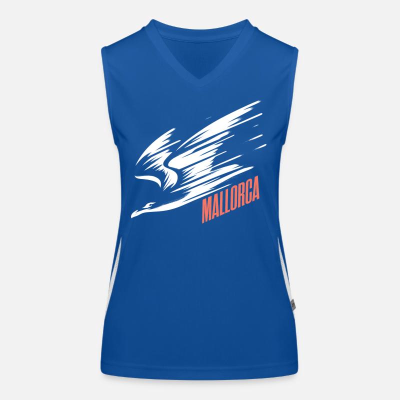 Mallorca Dive Low Flyer Seagull Vacation T-Shirt Women's Functional Contrast Tank Top