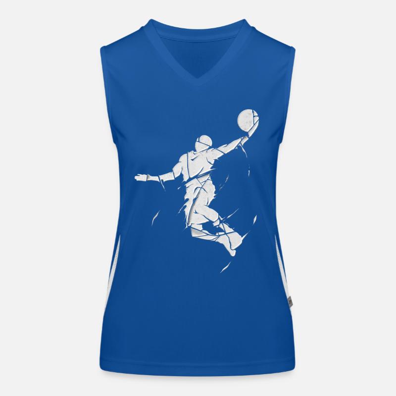 basket-ball basketteur dunk broken splash Débardeur respirant contrasté Femme