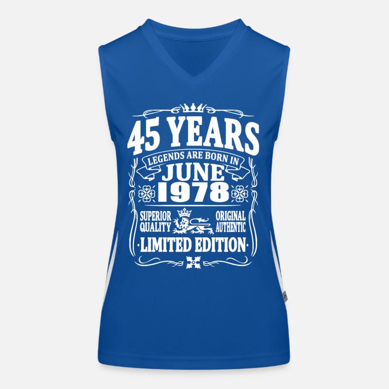 Legenden werden im Juni 1978 geboren - 45 Jahre Funktionelles Kontrast-Tank Top für Frauen