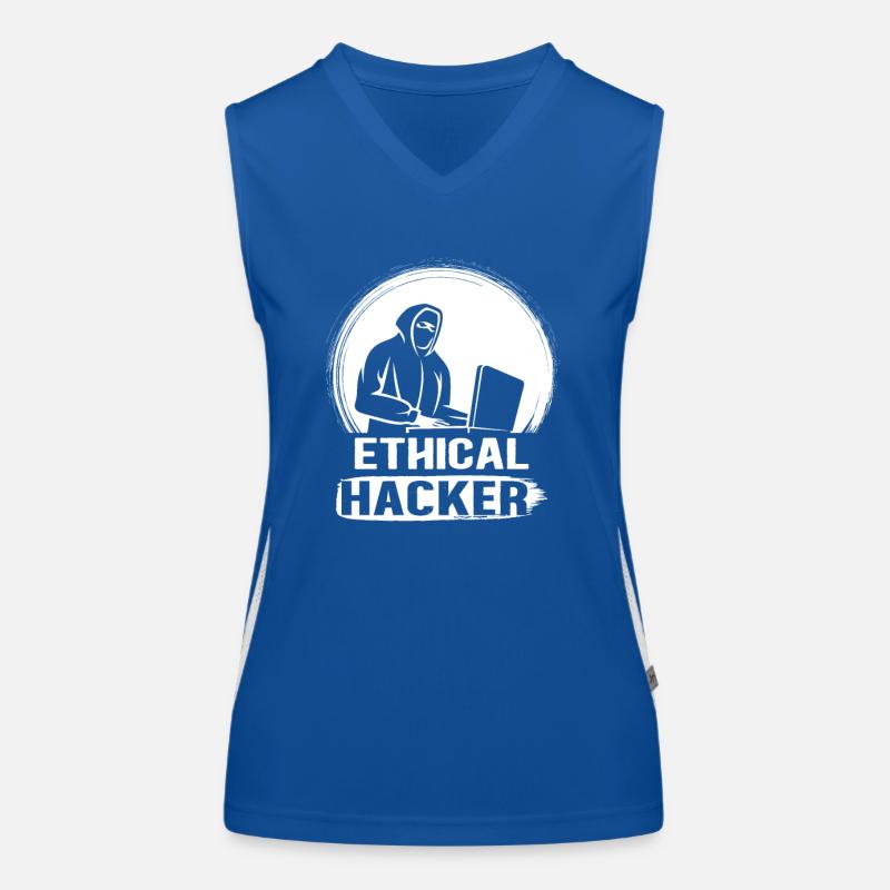 Cyber Security Hacker and Ethical Hacking Funktionelles Kontrast-Tank Top für Frauen