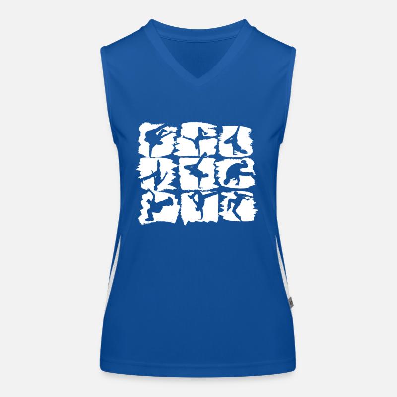 Breakdancer Breakdance - Tänzer B-Boying Design Funktionelles Kontrast-Tank Top für Frauen