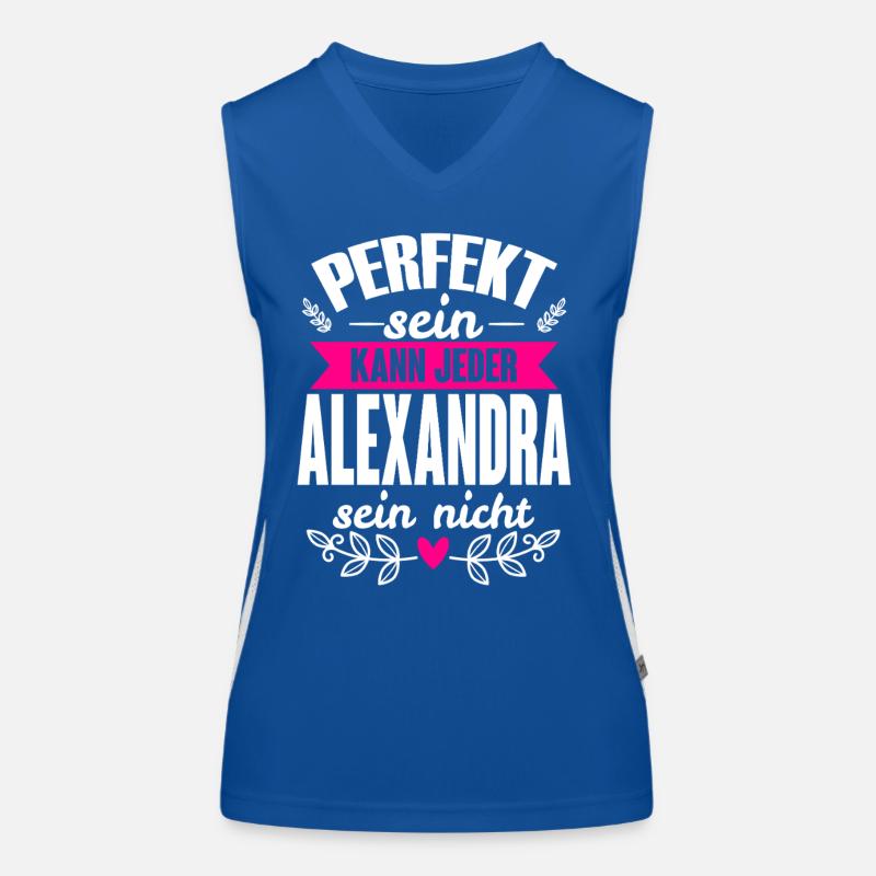 Alexandra Perfekt Sein Kann Jeder Alexandra Nicht Funktionelles Kontrast-Tank Top für Frauen