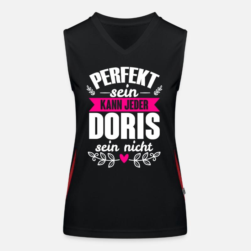 Doris - Perfekt Sein Kann Jeder Doris Nicht Funktionelles Kontrast-Tank Top für Frauen