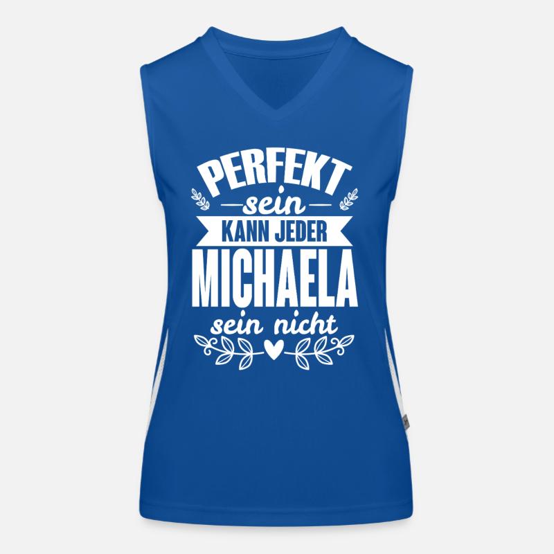 Michaela - Perfekt Sein Kann Jeder Michaela Nicht Funktionelles Kontrast-Tank Top für Frauen