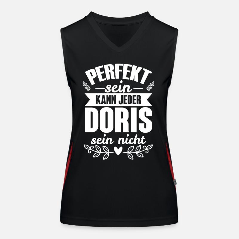 Doris - Perfekt Sein Kann Jeder Doris Nicht Funktionelles Kontrast-Tank Top für Frauen
