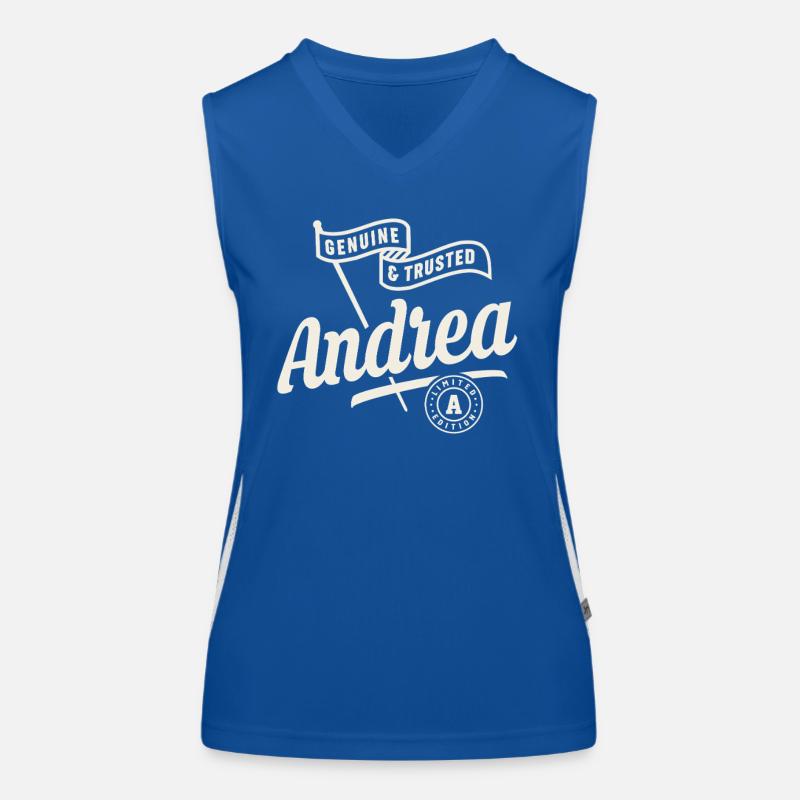 Andrea Name Custom - Andrea Funktionelles Kontrast-Tank Top für Frauen