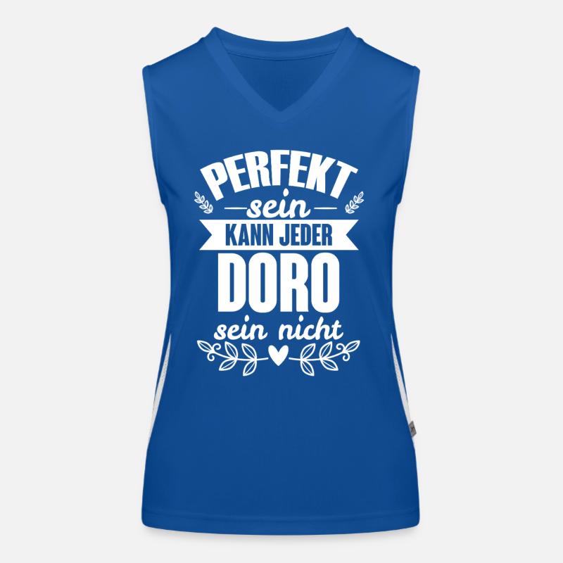 Doro - Perfekt Sein Kann Jeder Doro Sein Nicht Funktionelles Kontrast-Tank Top für Frauen