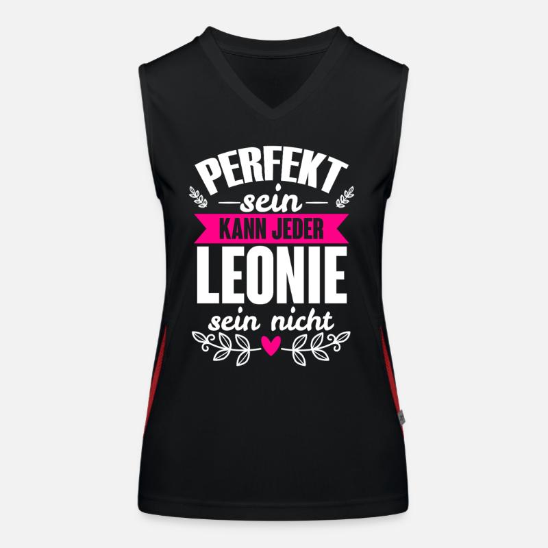 Leonie - Perfekt Sein Kann Jeder Leonie Sein Nicht Funktionelles Kontrast-Tank Top für Frauen
