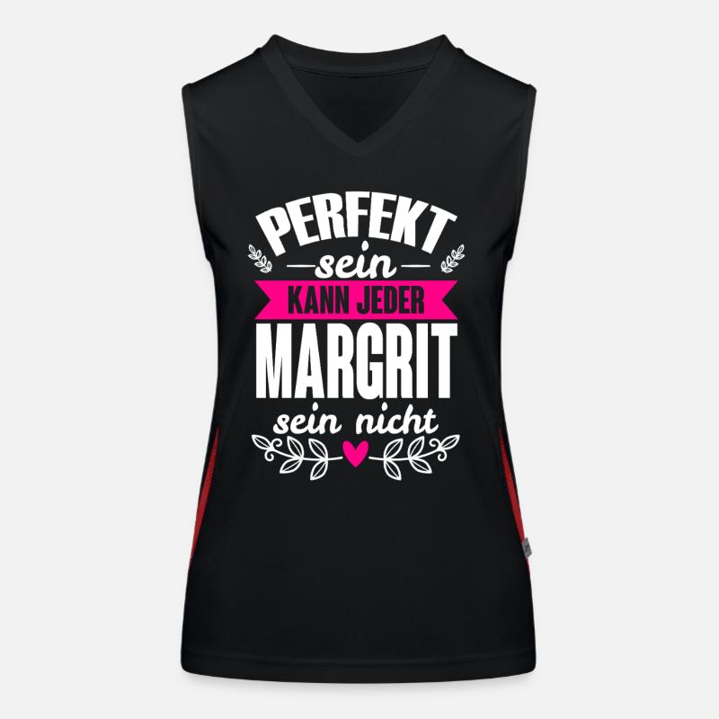 Margrit Perfekt Sein Kann Jeder Margrit Sein Nicht Funktionelles Kontrast-Tank Top für Frauen