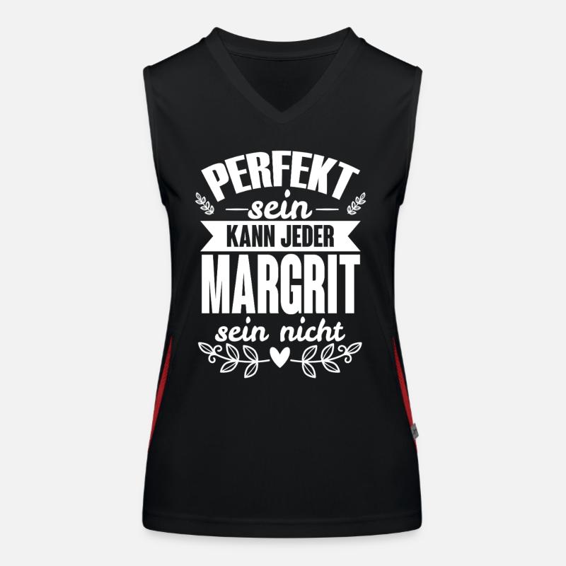 Margrit Perfekt Sein Kann Jeder Margrit Sein Nicht Funktionelles Kontrast-Tank Top für Frauen