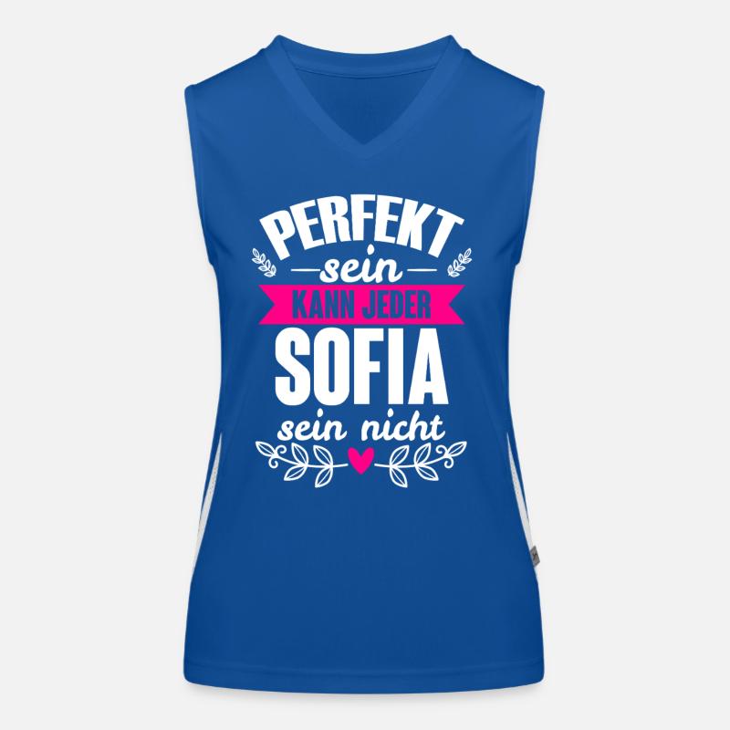 Sofia - Perfekt Sein Kann Jeder Sofia Sein Nicht Funktionelles Kontrast-Tank Top für Frauen